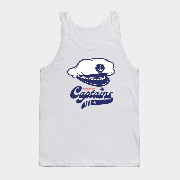 Defunct Shreveport Captains Baseball Tank Top by LocalZonly